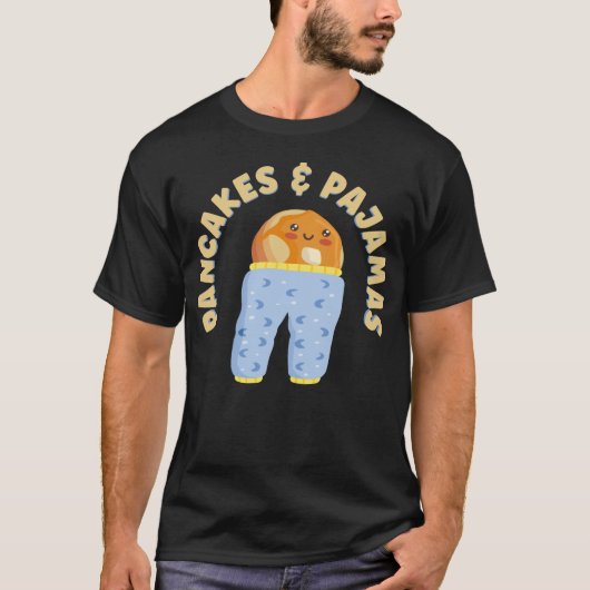 T-shirt Pancakes et pyjamas (Devant)