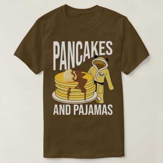 T-shirt Pancakes Et Pyjamas (Design devant)