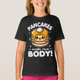 T-shirt Pancakes Fabriqué Ce Corps Drôle Petit Déjeuner