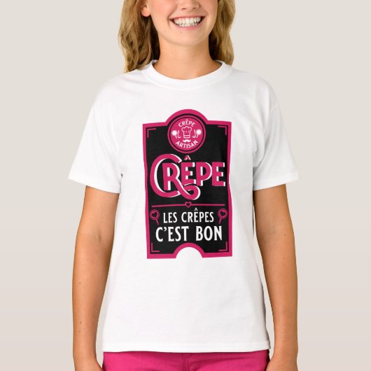 T-shirt Pancakes français (Devant)