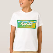 T-shirt Pancarte bannière de printemps (Devant)