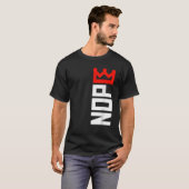 T-shirt Pancarte de protestation sans rois Verticale (Devant entier)