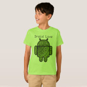 T-shirt Pancho Doodle Character pour robot Android™ (Devant entier)