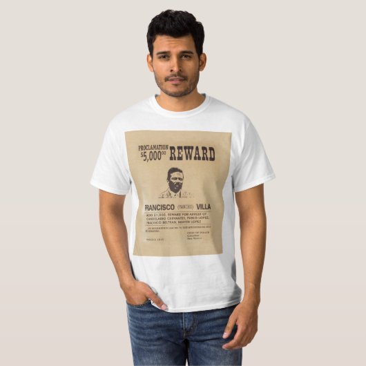 T-shirt Pancho Villa 🔥 Héros Général Mexicain (Devant entier)