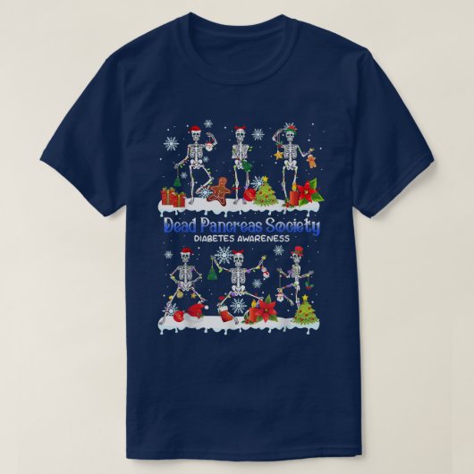T-shirt Pancréas Morts Sensibilisation au diabète Danser S (Design devant)