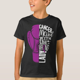 T-shirt Pancréatique Cancer Sensibilisation Boxe Gant Tee