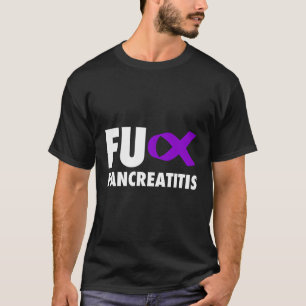 T-shirt Pancréatite de Fu Pancréatite de ruban pourpre Pan