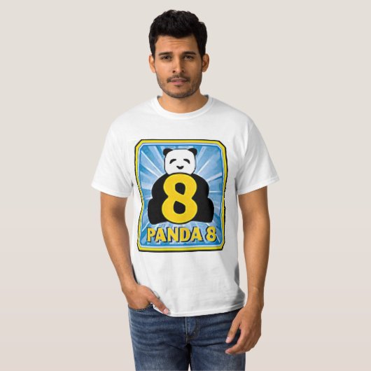 T-shirt panda 8 de baccara d'ez (Devant entier)
