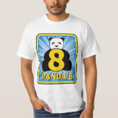 T-shirt panda 8 de baccara d'ez (Devant)