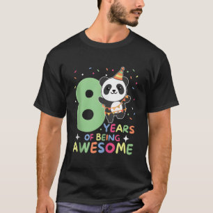 T-shirt Panda 8ème pour huit pandas