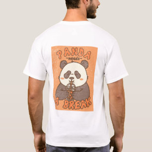 T-shirt Panda a besoin d'une pause – Panda mignon vintage 