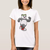 T-shirt Panda à courir avec bandeau (Devant)