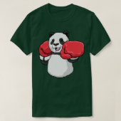 T-shirt Panda à la boxe avec gants de boxe (Design devant)