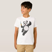 T-shirt Panda à la vaccination avec seringue (Devant entier)