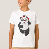 T-shirt Panda à Running avec Casquette (Devant)