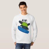 T-shirt Panda a Snowboarder (Devant entier)