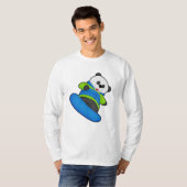 T-shirt Panda a Snowboarder (Devant entier)