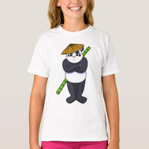 T-shirt Panda à Stick combat Martial arts.PNG