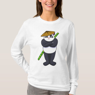 T-shirt Panda à Stick combat Martial arts.PNG