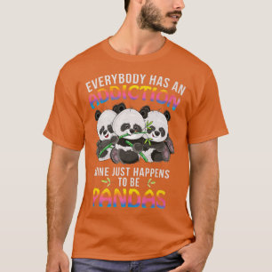 T-shirt Panda Addiction Cute Bears Premium 1565