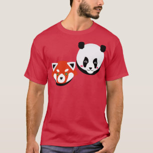 T-shirt Panda adorable et Panda rouge 2