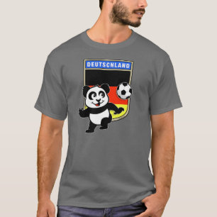 T-shirt Panda allemand du football (chemises foncées)