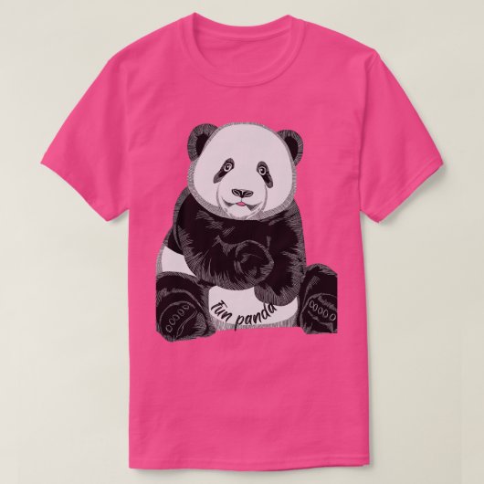 T-shirt Panda amusant (Design devant)