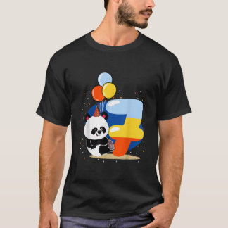 T-shirt Panda Anniversaire 7 Joyeux 7ème Anniversaire