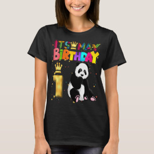 T-shirt Panda Anniversaire Boy Party Animal 1er Anniversai