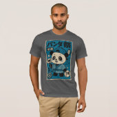 T-shirt Panda après la nuit (Devant entier)