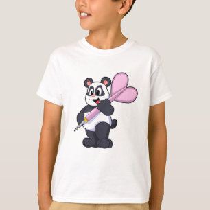T-shirt Panda aux fléchettes avec Dart