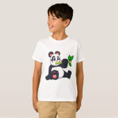 T-shirt Panda avec bambou (Devant entier)