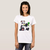 T-shirt Panda avec bambou (Devant entier)