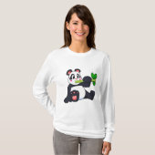 T-shirt Panda avec bambou (Devant entier)
