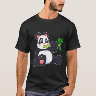 T-shirt Panda avec bambou