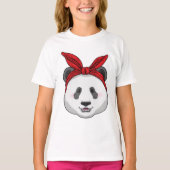 T-shirt Panda avec Bandana (Devant)