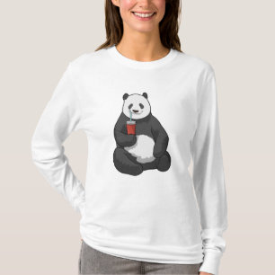 T-shirt Panda avec boisson