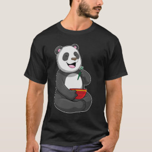 T-shirt Panda avec Bowl Ramen