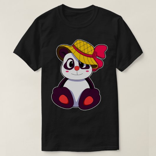 T-shirt Panda avec chapeau (Design devant)