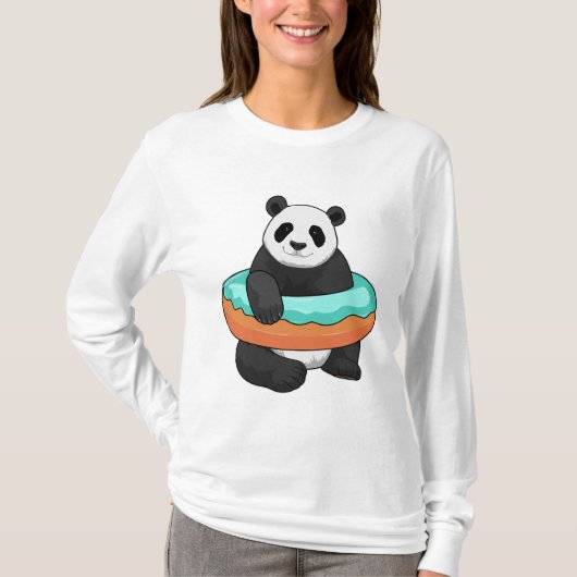 T-shirt Panda avec Donut (Devant)