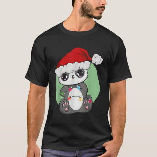 T-shirt Panda Avec Le Zoologiste Évirotaliste Père Noël Ot