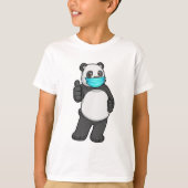 T-shirt Panda avec masque visage (Devant)