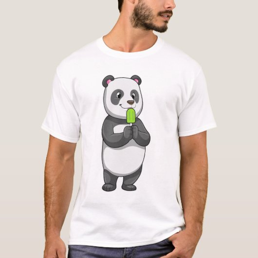 T-shirt Panda avec Popsicle (Devant)