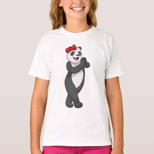 T-shirt Panda avec ruban (Devant)