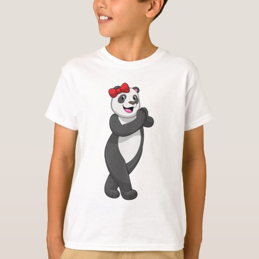 T-shirt Panda avec ruban (Devant)