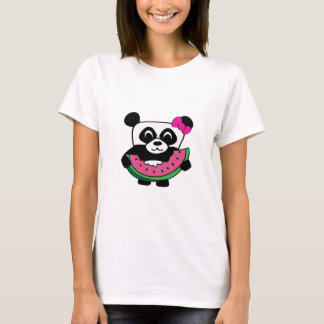 T-shirt Panda avec tranche de pastèque