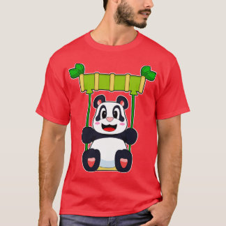 T-shirt Panda Bamboo Swing