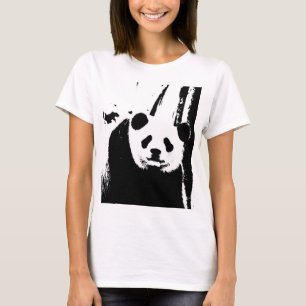T-shirt Panda Bear à double face moderne élégante femme
