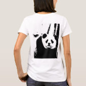 T-shirt Panda Bear à double face moderne élégante femme (Dos)