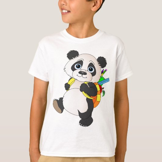 T-shirt Panda Bear avec sac à dos (Devant)